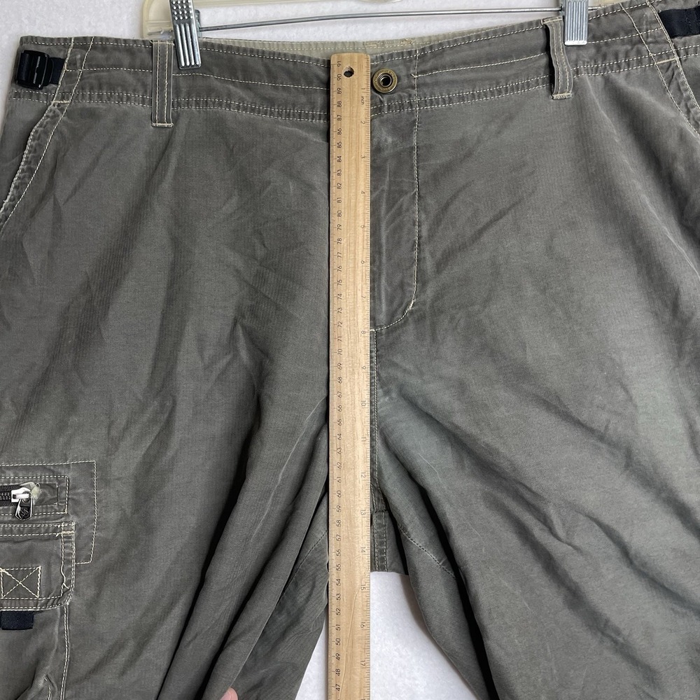 KUHL Climbing And Hiking Cargo Shorts Size XXL 40x12 Brown Outdoor Baggy 00s - Picture 13 of 14